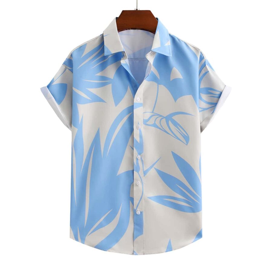 Men'S Hawaiian Shirt Summer Floral Short-Sleeved - Image 5