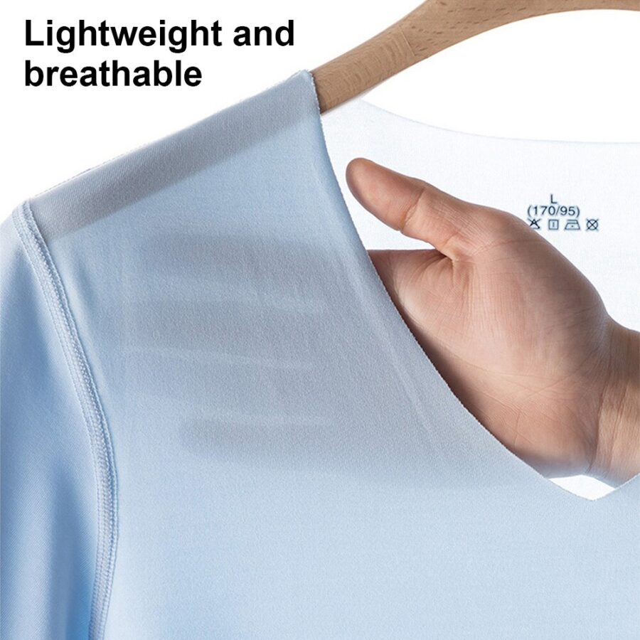 Men's Seamless V-Neck T-Shirt - Image 6