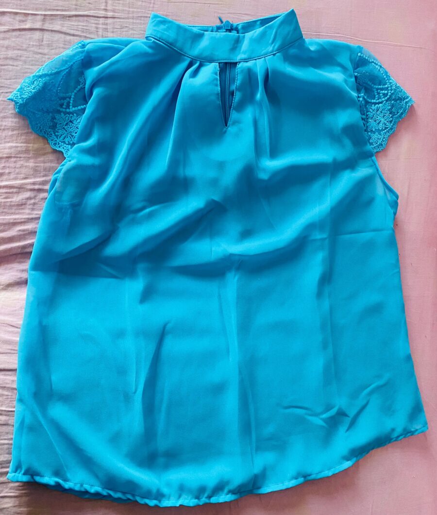 Sexy V Neck Chiffon Short Sleeve - Image 6